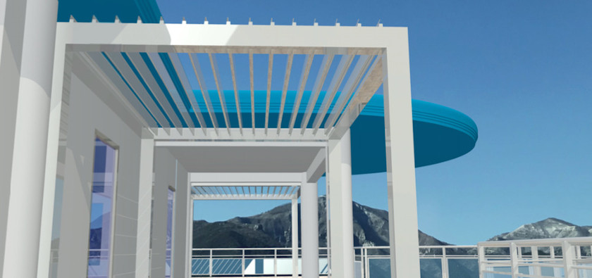 Render Pergola Bioclimatica