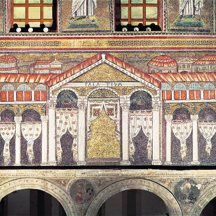 Tenda nell'arte figurativa - Basilica di San Apollinare Nuovo, Ravenna