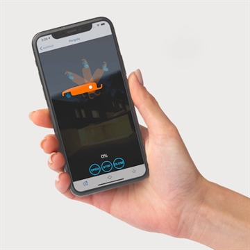 pergola bioclimatica comanda con smartphone