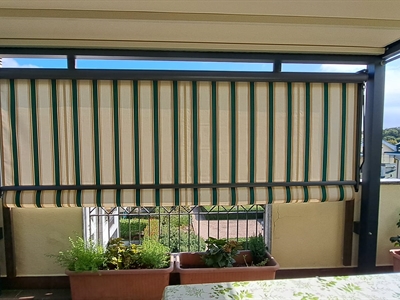 tenda a caduta verticale